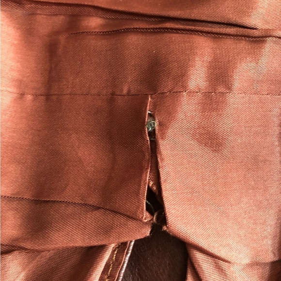 Vintage Boho Brown Leather Jacket Blazer Small - Picture 11 of 12